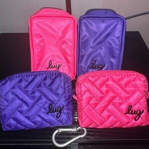 Lug Set of Drizzles & Mini Choo Choo EUC Violet & Magenta